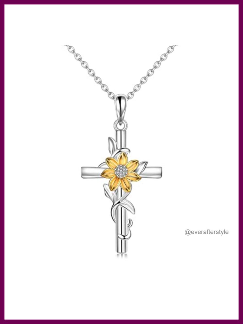 925 Sterling Silver Dainty Cross Pendant Necklace for Women Gifts
